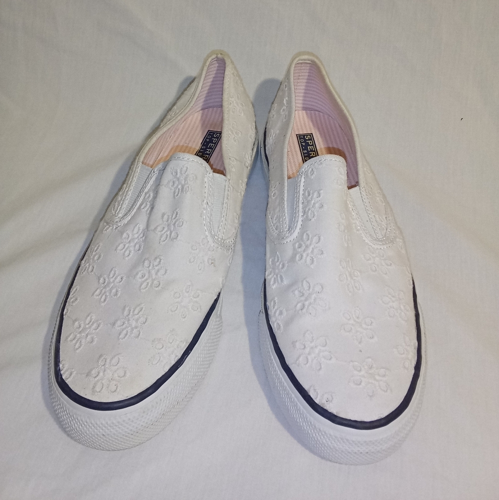 Sperry Women's White Slip-On Shoes